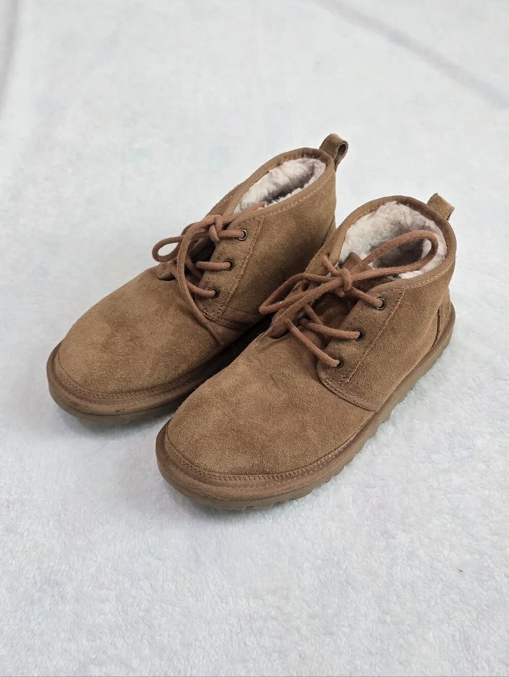Men's UGG Boots Neumel Chukka Chesnut Brown Suede Ankle Leather Shoes Size 9